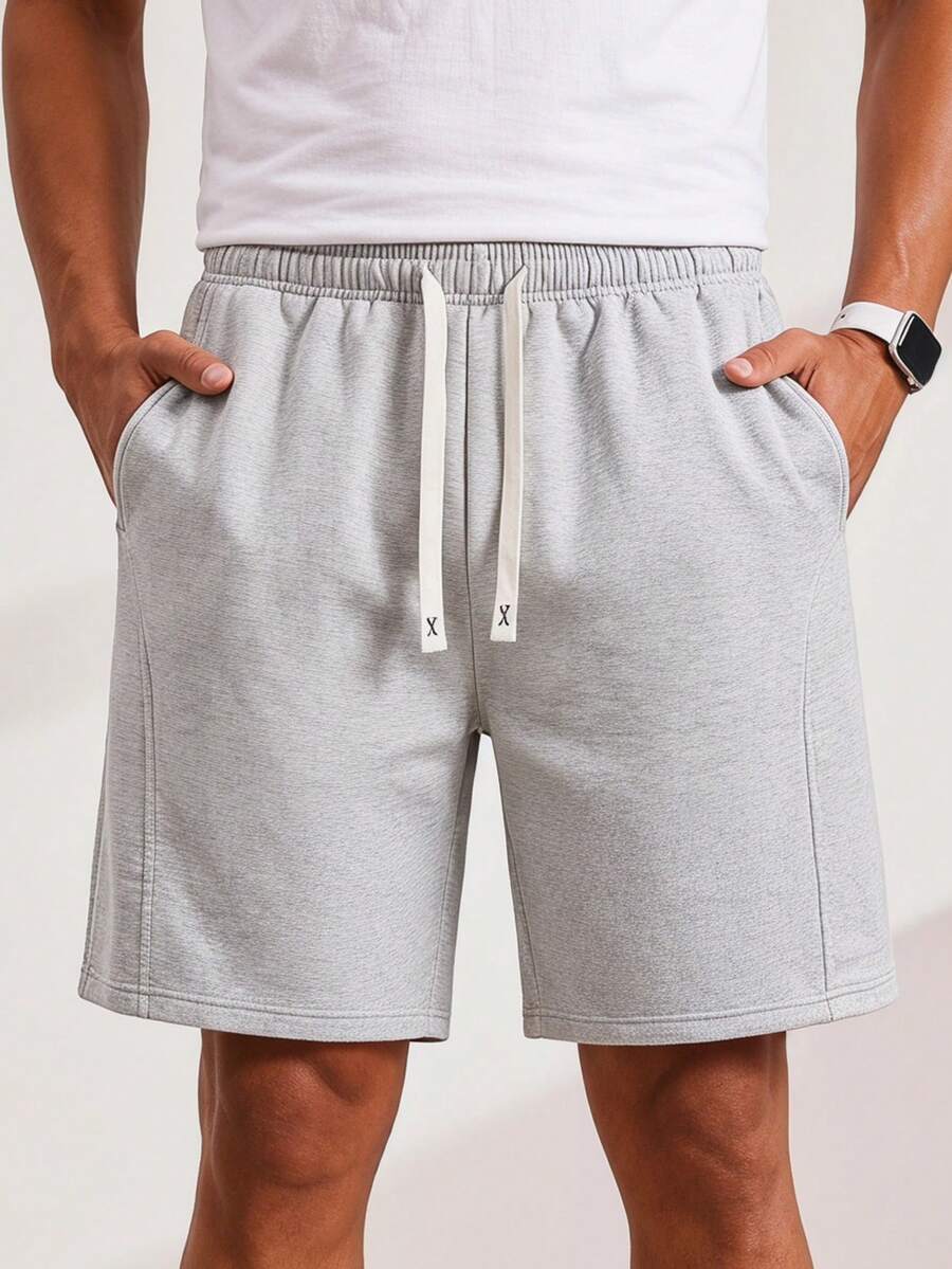 Driftmere Quần short nam thời trang thường ngày, thích hợp cho hoạt động ngoài trời, mùa xuân/hè. - Xám - Xem 1
