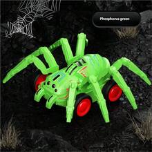 Realistic Spider Toy, Multi-Color Crawling Spider Model, April Fools' Day Prank Prop, Scary Spider Inertia Car, Creative Interactive Toy Car Gift Ornament Decoration, "Going Crazy" Spider, Halloween Christmas Gift - Multicolor - View 6