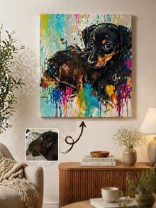 Imprimeu foto personalizat pe pânză 1 buc - Artă murală personalizată, Decor minimalist pentru casă - Pictură înrămată de înaltă calitate pentru sufragerie, dormitor, nuntă, aniversare, cadou de Ziua Îndrăgostiților - Poster pe pânză durabil, Artă murală pe pânză, Artă pentru dormitor, Reproducere foto de calitate, 2D plat, Perfect pentru decorul camerei - Multicolor - Vizualizare 6