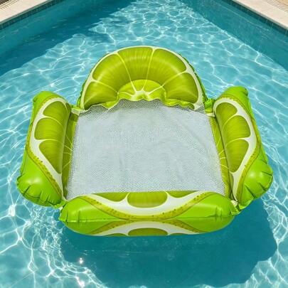 Flotador Acuático Infantil Inflable con Respaldo, Cama Flotante y Hamaca Plegable de Diseño Novedoso y Tierno