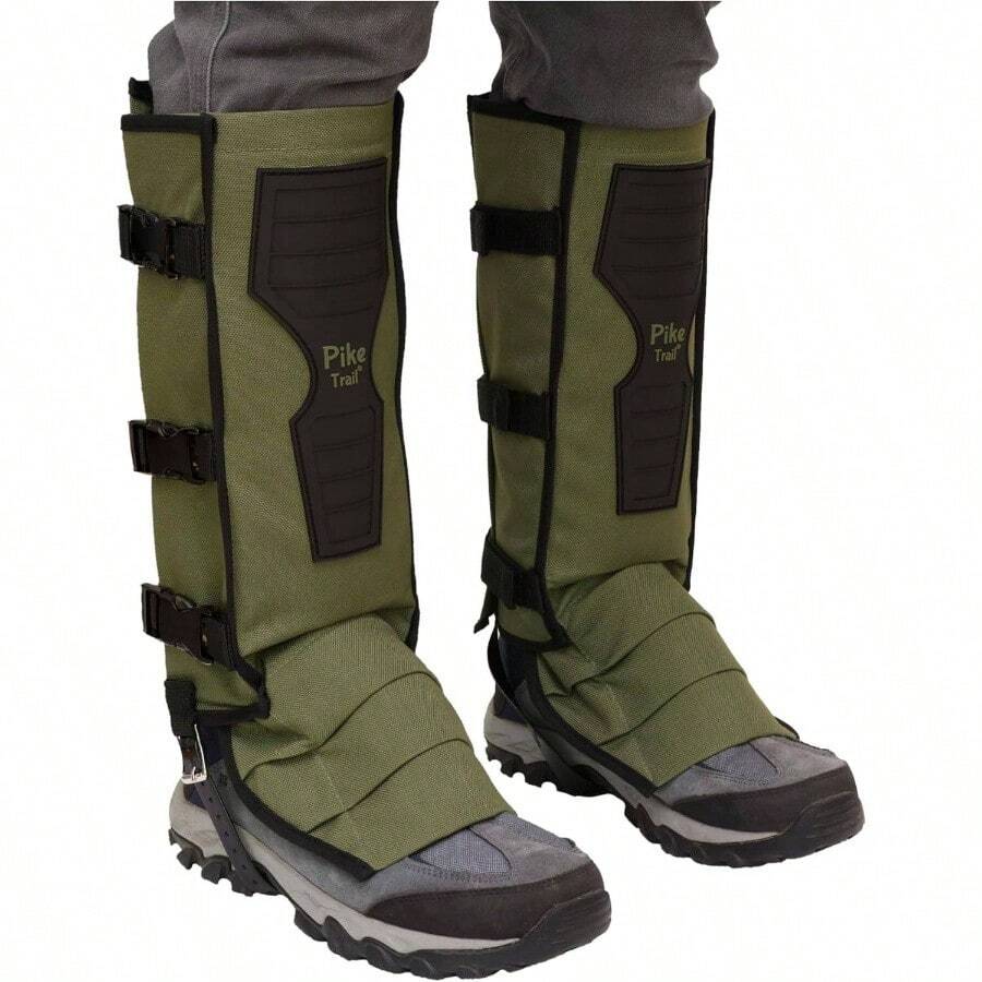 Snake Leg Gaiters: Hikers And Hunters - Waterproof, Bite Protective, Durable, Anti - Snake, Leg Gear - Olive Drab - View 1
