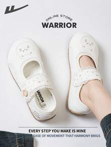 WARRIOR 女款时尚复古运动鞋，春夏舒适跑步鞋，简约休闲又不失时尚感，四季皆宜，耐磨耐穿，适合全天穿着的训练鞋。 - 米色 - 查看 7