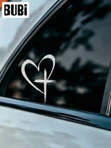 Bling Cross Heart Car Stickers Decals Diamond Decorative Auto Accessories Window Full Body Decorative Sticker For Women Man Girls Universal Cars Stuff - Cross - View 2