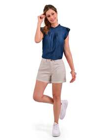 Short Supply Woman Slim Fit B894 - Medium Gray - View 5