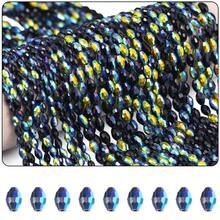 1 bó hạt cườm thủy tinh AB mạ sáng 4*6/6*8mm, hạt cườm nhọn, nguyên liệu làm đồ trang sức thủ công DIY. - Hạt cườm AB - Xem 29