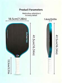 Raqueta de tenis de mesa JOOLA Pro V Enhanced - 16mm - Superficie de textura de fibra de carbono Agassi Graphite Perses Original - Marco reforzado y núcleo de potencia, excelente control de la pelota, diseño ligero - Agassi - Ver 7