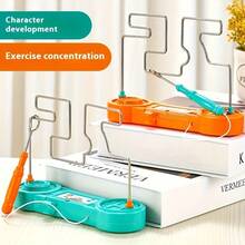 Electronic Maze Challenge Toy, Easy Mode For Improving Concentration, Hand-Eye Coordination And Focus, Educational Toy For Early Childhood, Portable Parent-Child Interactive Toy, Children's Electronic Learning Toy, Children's Science And Exploration Toy. - Orange - View 3
