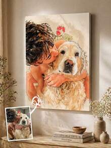 1 Tranh in ảnh theo yêu cầu trên vải canvas - Tranh nghệ thuật treo tường cá nhân hóa, Trang trí nhà tối giản - Tranh chất lượng cao có khung cho phòng khách, phòng ngủ, quà tặng đám cưới, kỷ niệm, ngày Valentine - Tranh canvas bền, tranh nghệ thuật treo tường, tác phẩm nghệ thuật phòng ngủ, bản sao ảnh chất lượng cao, phẳng 2D, hoàn hảo cho trang trí phòng. - Nhiều màu - Xem 3