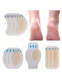2/10pcs Hydrocolloid Blister Pads, Waterproof Invisible Gel Blister Bandages, Suitable For Heel, Toe, Foot Blister Prevention And Recovery, Anti-Chafing Shoe Insoles, Suitable For High Heels, Sports Shoes, Daily Foot Care - Multicolor - View 6