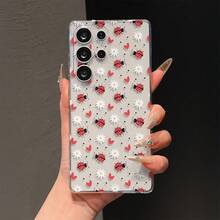 1个防震TPU软手机壳，采用UV印刷，波点瓢虫雏菊图案，兼容Galaxy S25、S25+、S25 Ultra、S24、S24+、S24 Ultra、S23、S23+、S23 Ultra、S23 FE、S22、S22+、S22 Ultra、S21、S21+、S21 Ultra、A56、A55、A54、A53、A52、A51、A23、A22、A24、A25、A26、A12、A13、A14、A15、A16、A32、A33、A34、A35、A36、A05、A05S、A06、A07、F15、M15、M55、A17、A37、A57、S25 FE、S26等型号。 S26+、S26 Edge、S26 Ultra、A3、A5（国际版）、13C、14C、15C（国际版）、荣耀400、400 Pro、500、500 Pro - 彩色 - 查看 1
