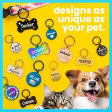Pet ID Tags - Customized Dog And Cat Tags - Gold - View 4