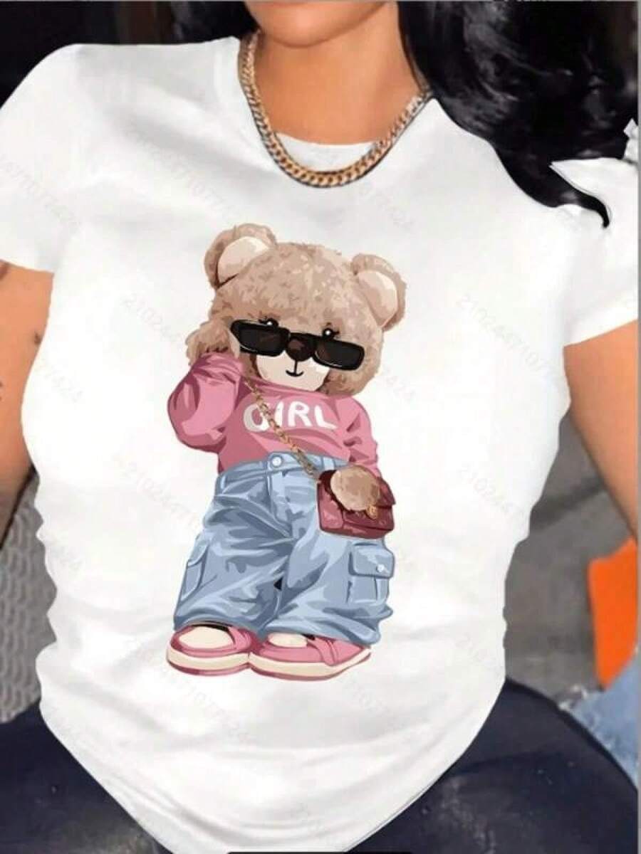 Dam-T-shirts - Vitt - Visa 1