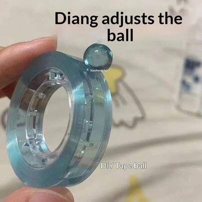 Transparent Sticky Ball Tape, Hand-Painted Sticky Ball Stress Relief Tape, Double-Sided Nano Tape For Water Balls Relaxation, Nano Double-Sided Tape | Strong Adhesive, Transparent And Washable, No Residue. The Tape Is Durable, Transparent, Washable, And Leaves No Sticky Residue.