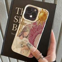 1 pieza Funda de teléfono suave y protectora de material TPU con patrón de luz cálida de guardián religioso, compatible con iPhone 17 Pro Max/17/16 Pro Max/15/13/12/11, S20 FE/A15/S24/A55, Note 11/Note 12/Note 13 Pro, cobertura completa y anti-caída - Blanco - Ver 2