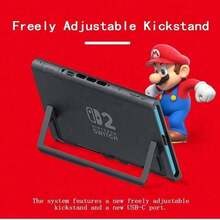Nintendo Switch Máy chơi game Switch 2: Thiết kế mỏng nhẹ, kiểu dáng đẹp và dễ mang theo; màn hình HD 7.9 inch cho chất lượng hình ảnh được nâng cao và màu sắc sống động; bộ nhớ trong 256GB; micro khử tiếng ồn tích hợp; lý tưởng cho chơi game trực tuyến nhiều người chơi và giải trí thông thường. (Phiên bản Hồng Kông) - Xem 4
