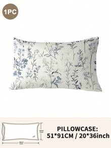 1pc/2pcs/4pcs Polyester Flowers And Plants Floral Plant Print Pillow Cover Set (Pillow Inner Not Included), Soft & Comfortable, Suitable For All Seasons,Perfect For Home Dorm Apartment Guest Room Vacation Rental & Gift-Giving - Multicolor - View 8