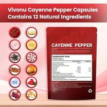 Cayenne Pepper Softgels Supplement, Supports Leg Vein, Heart And Blood Vessel Health, With Vitamin E D3+K2 And Extracts Of Grape Seed, Hawthorn, Beetroot, Berberine And Others2026 - 1 cái - Xem 3