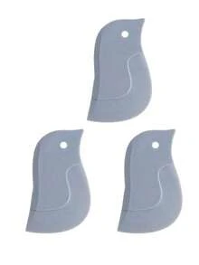 Bộ 1/3/5 chiếc dụng cụ cạo bằng silicon hình chim cánh cụt, dụng cụ vệ sinh nhà bếp đa năng, có thể loại bỏ dầu mỡ và cặn bánh nướng mà không cần pin, thích hợp để làm sạch bồn rửa và mặt bàn, dụng cụ cạo nhà bếp, dụng cụ cạo có cạnh mềm. - Nhiều màu - Xem 22