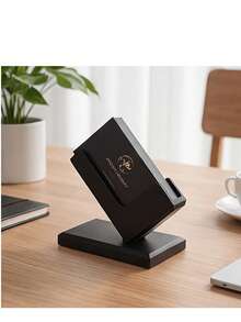 1pc Industrial Style Creative Business Card Holder, Desktop Business Card Display Stand, Minimalist Design Office Organizer & Storage, Suitable For Office/Workbench Decoration, Business - Single Piece - View 12