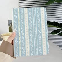 1 件浅蓝色蝴蝶结花卉条纹平板电脑保护套，兼容 iPad 9.7/10.2/10.9 英寸（第 7/8/10 代）、2022 年款第 10 代 10.9 英寸、iPad Air 2/4/5/11（M3 2025）/13（M3 2025）、iPad Pro 11、11（A16 2025）、Galaxy Tab S10+/S9/A9 以及华为 Matepad。 - 彩色 - 查看 4