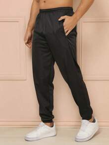Kit Of 2 Men's Sports Pants In Black/Gray/Navy Blue For Gym - Nhiều màu - Xem 3
