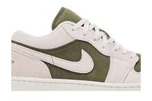 Nike Air Jordan Womens Air Jordan 1 Low 'Medium Olive' (Women's Sizes) Medium Olive/Sail/Light Orewood Brown HV4089-201 - Green - View 2
