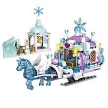 Set de Bloques de Construcción del Castillo de Hielo de la Princesa Frozen, Modelo de Ladrillos, Mini Figura, Regalo para Niñas, Juguete de Jardín Compatible con - 7569 - Ver 3