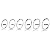 Bộ 6 khuyên mũi 16G 18G - Thép không gỉ 316L, khuyên tai dạng vòng xoắn, khuyên sụn tai, khuyên tai dạng vòng tròn -- 6mm, 7mm, 8mm, 9mm, 10mm, 12mm, khuyên tai dạng móc cài, trang sức xỏ khuyên phù hợp cho cả nam và nữ. - 6 cái - Xem 12