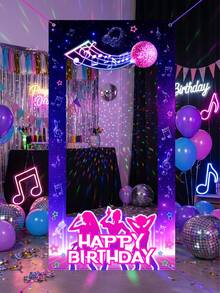 1件生日快樂照片背景布 音樂主題裝飾背景 生日橫幅 攝影道具 生日背景 生日派對裝飾 生日派對用品 嬰兒派對用品 性別揭曉裝飾 攝影工作室道具 新生兒生日派對照片裝飾 嬰兒洗禮裝飾 - 音樂女團 - 查看 11