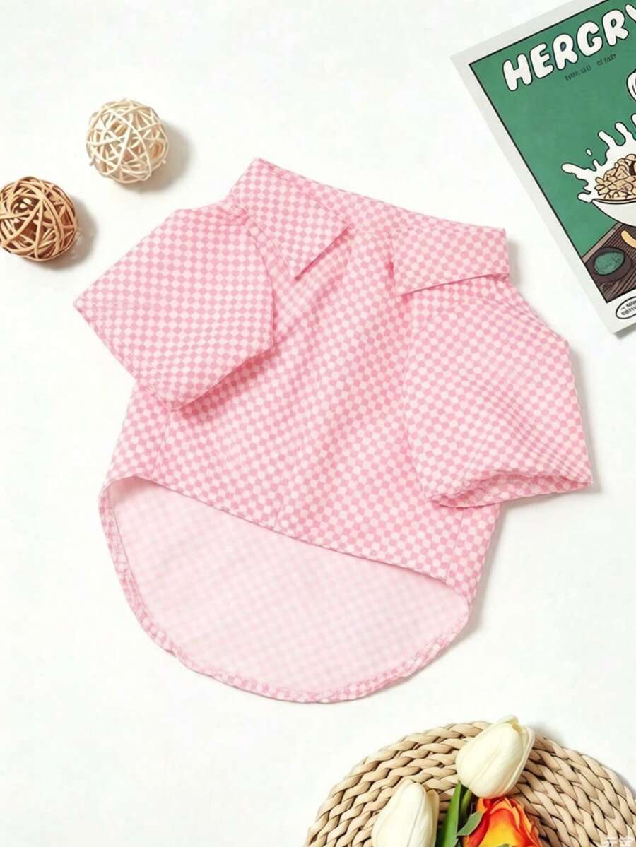Polyester Non-Stretch Pet Shirt, British Style, Suitable For Small To Medium Pets, Especially Not Suitable For Large Dogs (Product Runs Small, Recommend Ordering 1-2 Sizes Up)