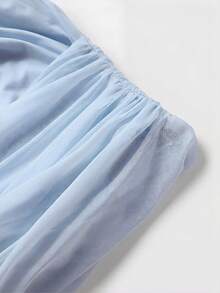 Vestido elegante y casual de estilo retro francés con cintura ceñida, ideal para citas, uso diario y bodas. Vestidos de verano para mujeres, atuendos de festival, vestidos para invitadas de boda, vestidos elegantes para mujeres - Azul - Ver 10
