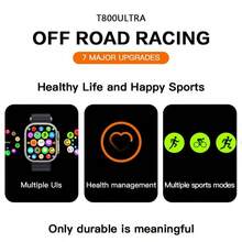 T800 Ultra Bluetooth Smartwatch Call Monitor Frequency Stopwatch Smartwatch For IOS Android - White - View 4