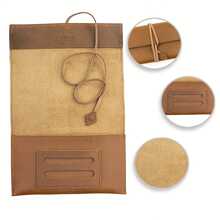 Genuine Crazy Horse Leather Tobacco Bag Retro Vintage Multi-Purpose Storage Pouch Portable Tobacco Carry Bag Gift For Men Special Occasion - to lớn - Xem 6