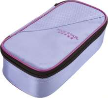 Five Star Pencil Pouch, Pen Case, High-Capacity Zipper Pouch, Storage Organizer For School Supplies Earbuds Chargers Cables Makeup, Lilac/Berry (500211F-ECM) - ColorC - View 3