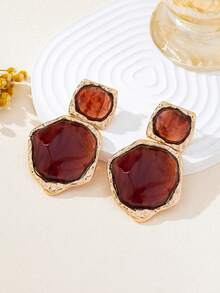 1 Pair Fashionable Large Dangle Earrings For Women - Women's Earrings - View 13