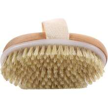 1PC Bamboo Bristle Palm Brush For Pet Grooming – Handmade Bamboo Brush For Dog Cat Puppy Short Smooth Coats, Brown - Default - View 5