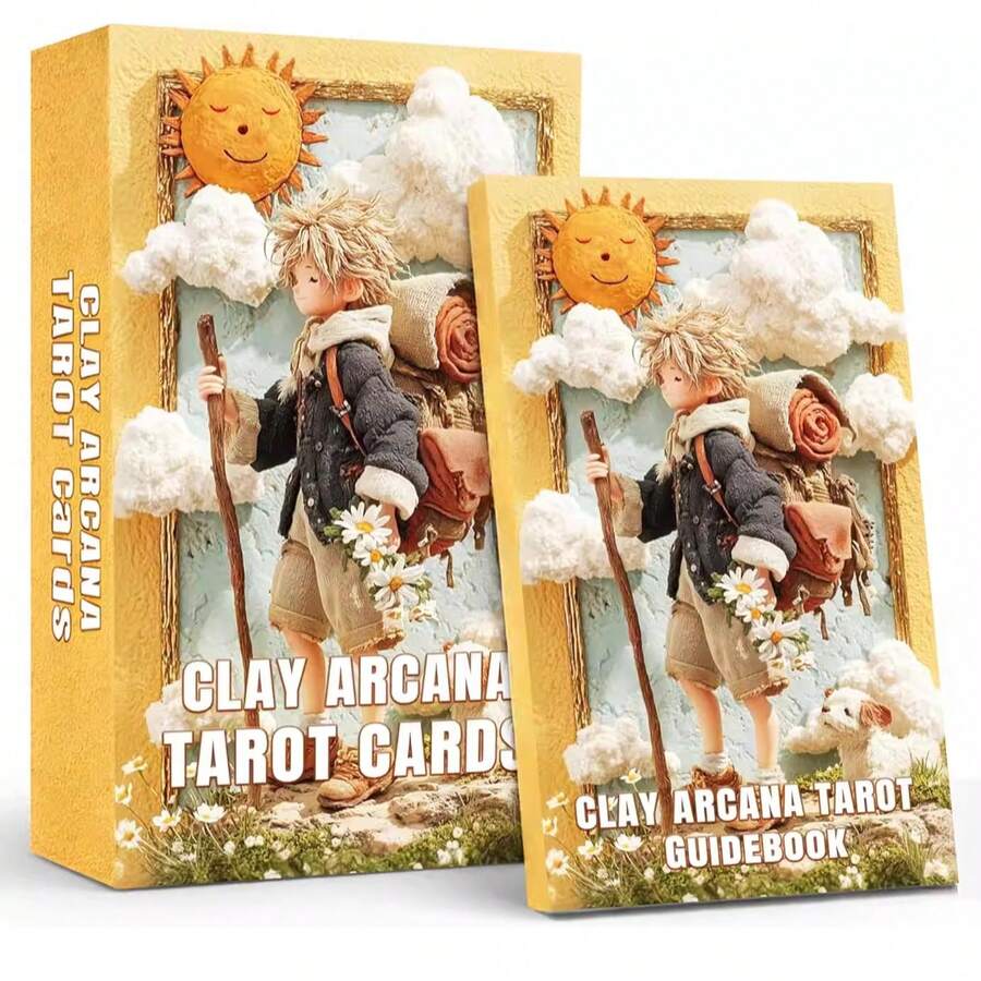 1 Set 78pcs Tarot Cards With English Guidebook, Handmade Style, High-Quality Tabletop Game Cards, Collectible Craftsmanship, Premium Collector's Card Set