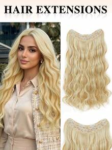 nimoki Extensión de cabello sintético resistente al calor de 26 pulgadas con ondas, aspecto natural, para mujeres y niñas para fiestas y uso diario - Multicolor - Ver 12