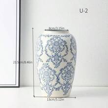 复古蓝白瓷门厅陶瓷花瓶，适合家居客厅摆放 - 花瓶 - 查看 15