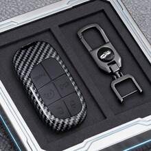 Vỏ bọc chìa khóa xe hơi bằng sợi carbon ABS phù hợp với các dòng xe Dodge Ram, Journey, Durango, Grand Cherokee và Chrysler. - 2 chìa khóa - Xem 7