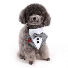 Babero para perros al estilo inglés, pañuelo triangular para boda, pañuelo para mascotas, accesorio de traje de boda - Multicolor - Ver 6