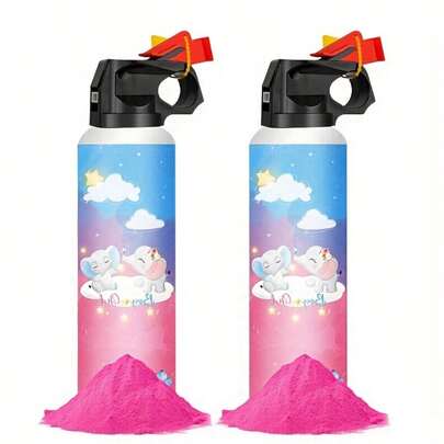 2pcs Gender Revealing Gift Set, Gender Revealing Smoke Bomb, High Quality Gender Revealing Supplies, Party Spray Gifts, Party Decoration, Suitable For Celebrations, Festivals, And Party Supplies