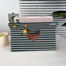 1 chiếc ốp lưng máy tính bảng họa tiết sọc retro và ngôi sao vàng, tương thích với iPad 9.7/10.2/10.9 inch, thế hệ thứ 7/8/10, iPad thế hệ thứ 10 2022 10.9 inch, Air 2/4/5/11 (M3 2025)/13 (M3 2025), Pro 11, 11 (A16 2025)/Tương thích với Galaxy Tab S10+/S9/A9, Tương thích với Matepad. - Nhiều màu - Xem 5