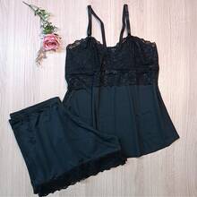 Women Nightgowns & Sleepshirts - 黑色 - 查看 6