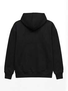 CHIEREGATO OUTLET Women's Hooded Sweatshirt, Casual Winter Sweatshirt, Kangaroo Style Hoodie, Premium Streetwear - 黑色 - 查看 5