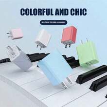 12W 热销春夏新款马卡龙双 USB 快速充电器，广泛兼容 17 Pro Max/17 Pro/17 Plus/17 系列，兼容三星和其他主流设备，是家庭、办公室和旅行使用的理想之选。 - 美規A型插(110-127V) - 查看 2