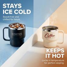 Double-Layer Insulated Coffee Mug Portable 304 Stainless Steel Drinking Cup Durable Sealed Coffee Cup Tumbler For Students Adult - Multicolor - View 6