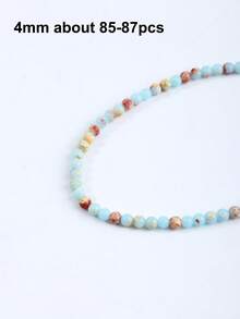 Cuentas de piedra en forma de disco de colores naturales mezclados para hacer joyas, cuentas espaciadoras sueltas para hacer pulseras, collares y suministros de joyería DIY - Encanto - Ver 12