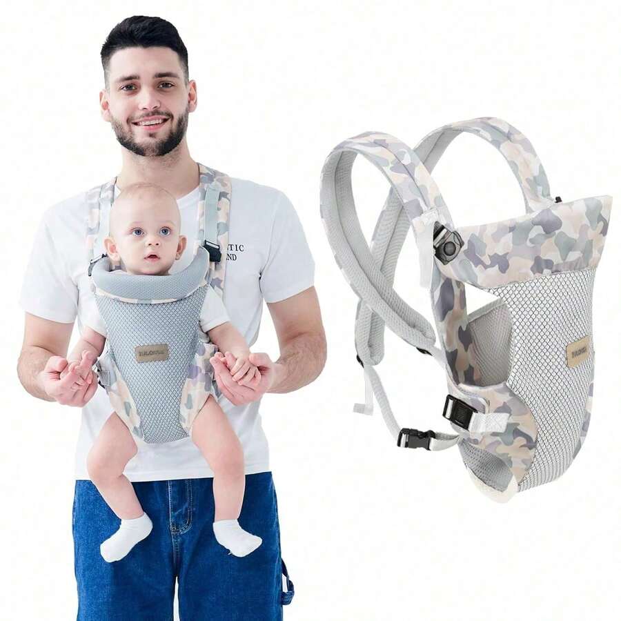 3-In-1 Baby Carrier, From Newborn To Toddler. Ergonomic (7.5-45 Lbs) - 偽裝 - 查看 1