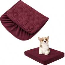 High Quality Quilted Pet Bed Cover, Easy To Remove Pet Hair, Available In Multiple Colors, Suitable For Large, Medium And Small Pets - Red - View 7